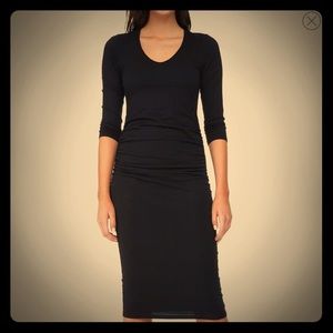 Michael Stars Ruched Midi Dress